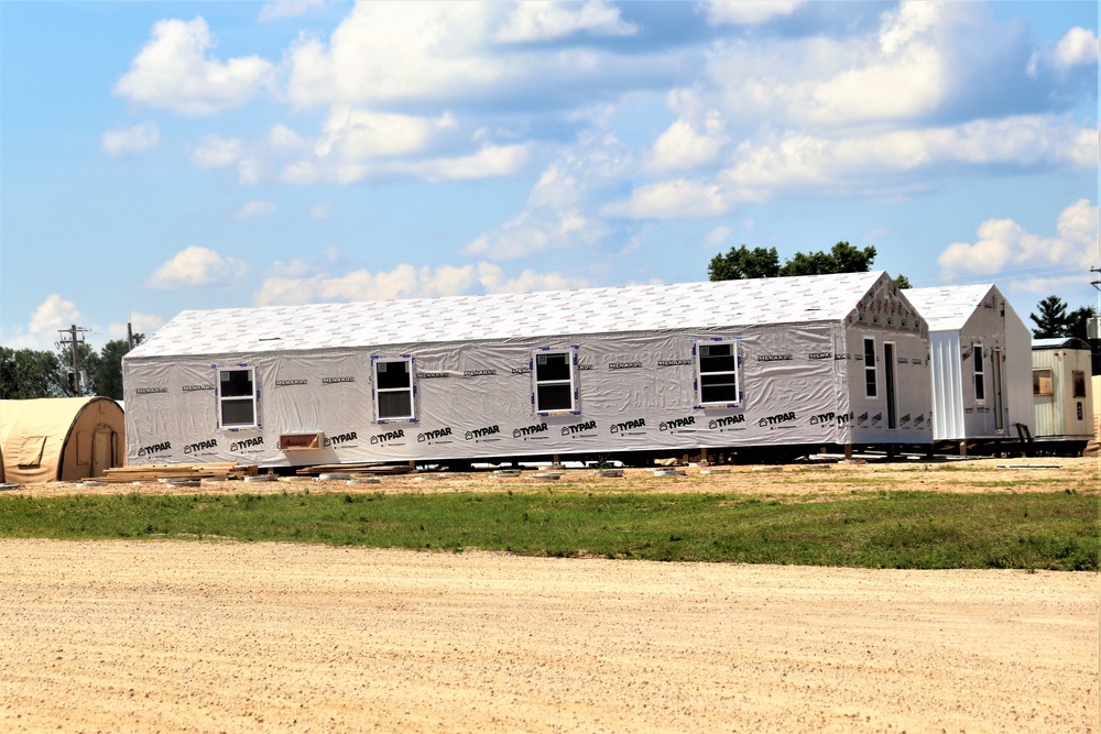 Troop project creating office buildings at Fort McCoy’s LSA Liberty sees work by multiple units