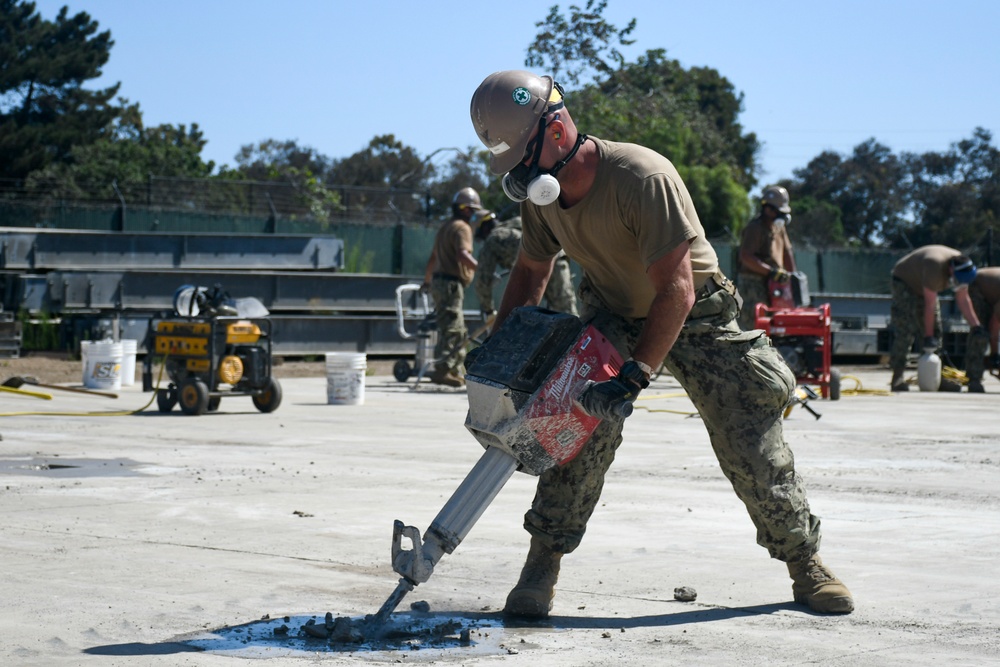 Naval Mobile Construction Battalion 18 Holds Field Training Exercise