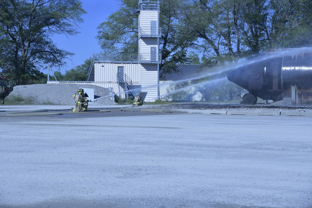Michigan National Guard Firefighters train at Northern Strike 22-2