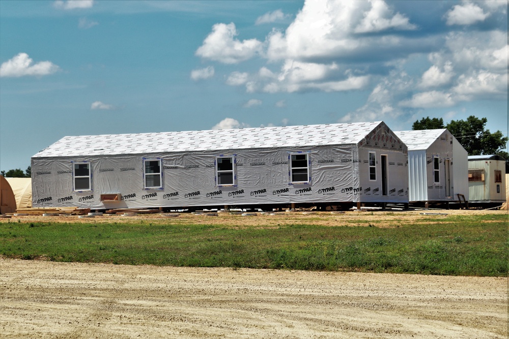 Troop project for office buildings at Fort McCoy’s LSA Liberty