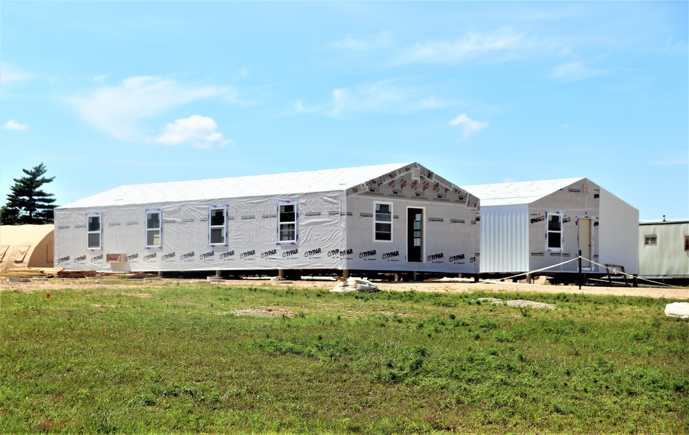 Troop project for office buildings at Fort McCoy’s LSA Liberty