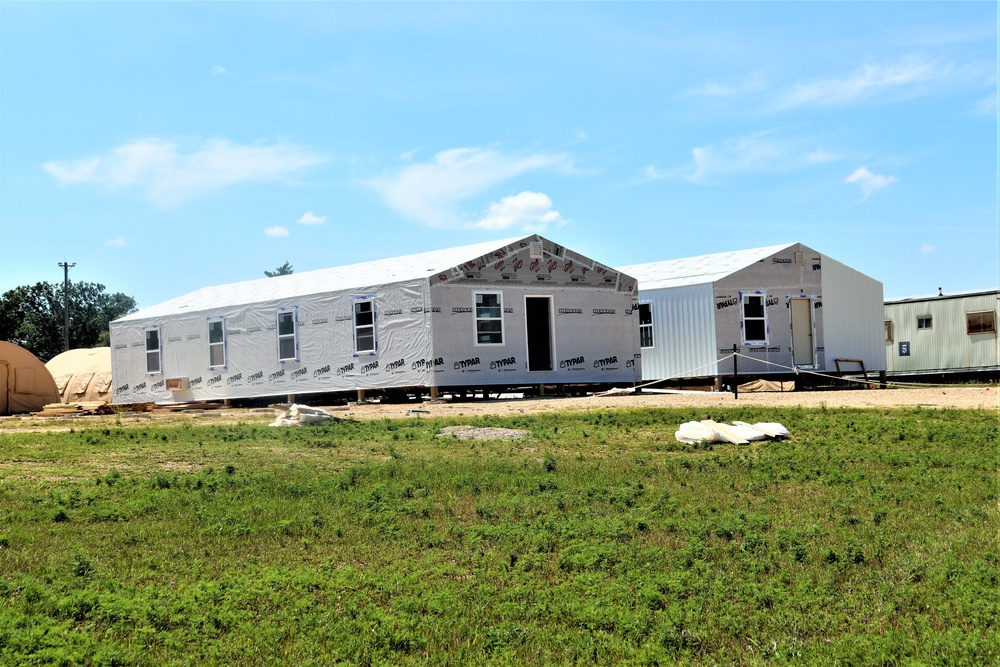 Troop project for office buildings at Fort McCoy’s LSA Liberty