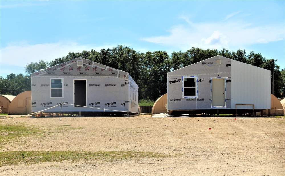 Troop project for office buildings at Fort McCoy’s LSA Liberty