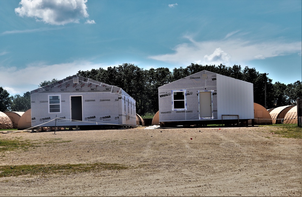 Troop project for office buildings at Fort McCoy’s LSA Liberty
