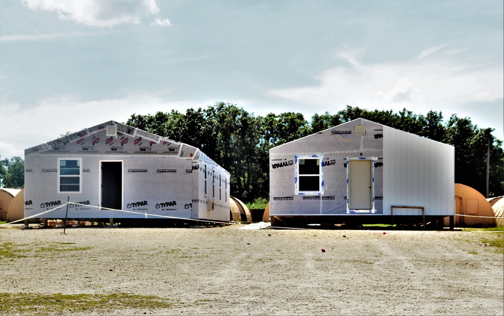 Troop project for office buildings at Fort McCoy’s LSA Liberty