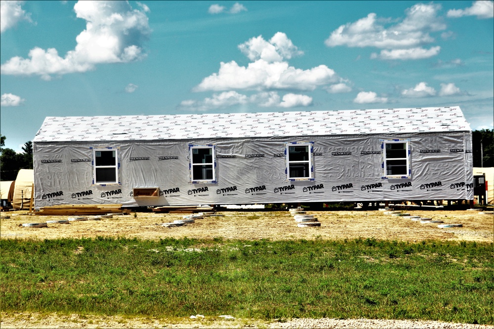 Troop project for office buildings at Fort McCoy’s LSA Liberty