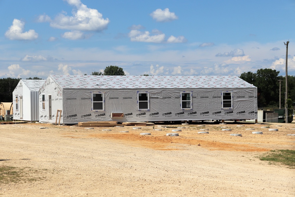 Troop project for office buildings at Fort McCoy’s LSA Liberty