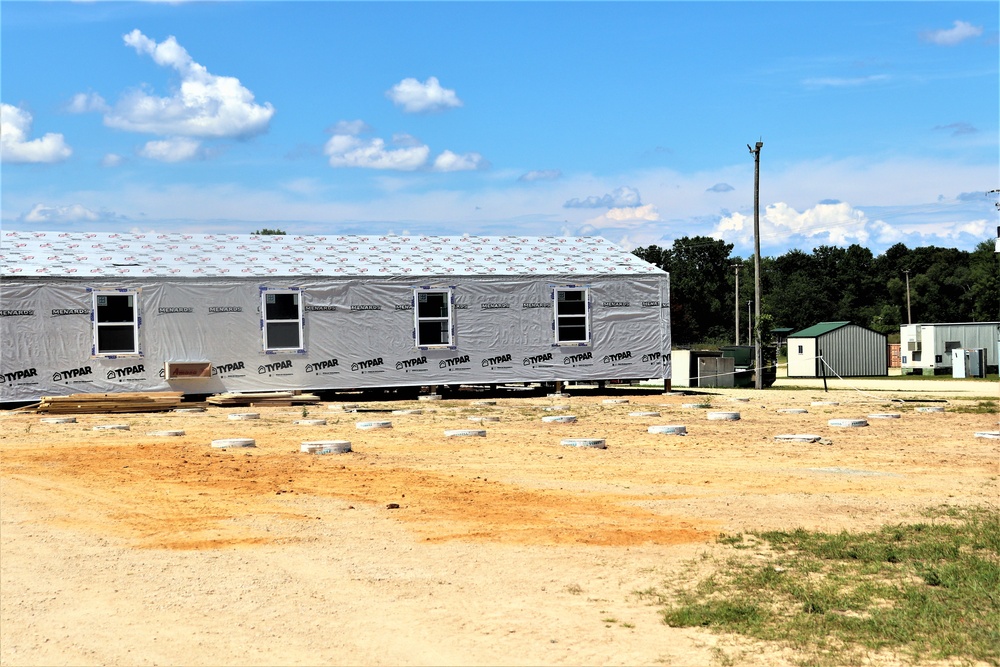 Troop project for office buildings at Fort McCoy’s LSA Liberty