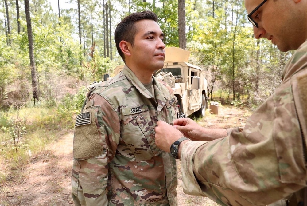Sgt. Cesar Judiz promoted to the rank of Staff Sgt.