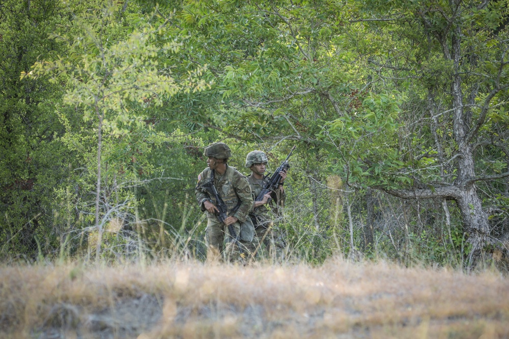 US Army Forces Command Best Squads Compete in a Patrol Lane