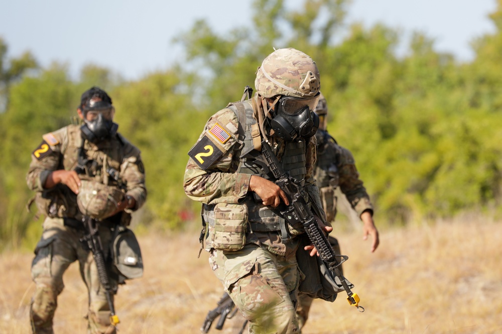 US Army Forces Command Best Squads Compete in a CBRNE Lane
