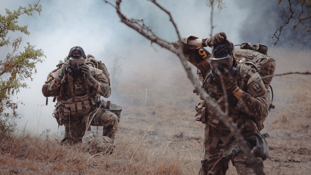 US Army Forces Command Best Squads Compete in a CBRNE Lane