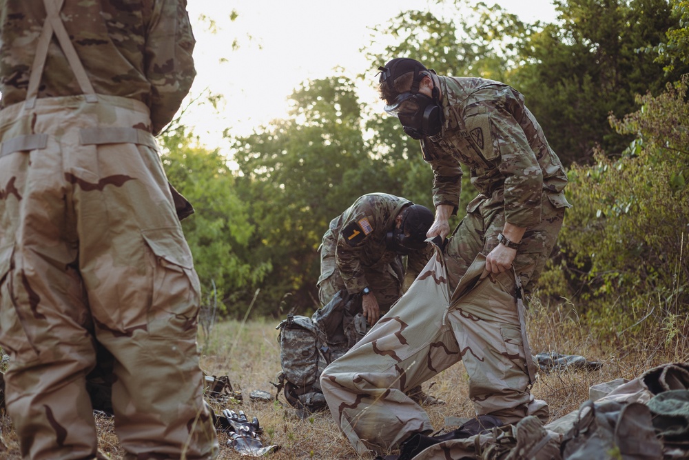 US Army Forces Command Best Squads Compete in a CBRNE Lane