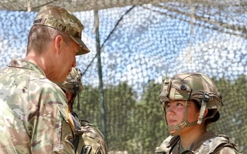 General Hokanson awards coins to 79th IBCT soldiers at JRTC