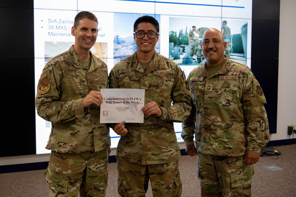 Wild Weasel of the Week: Senior Airman Zachary Davila