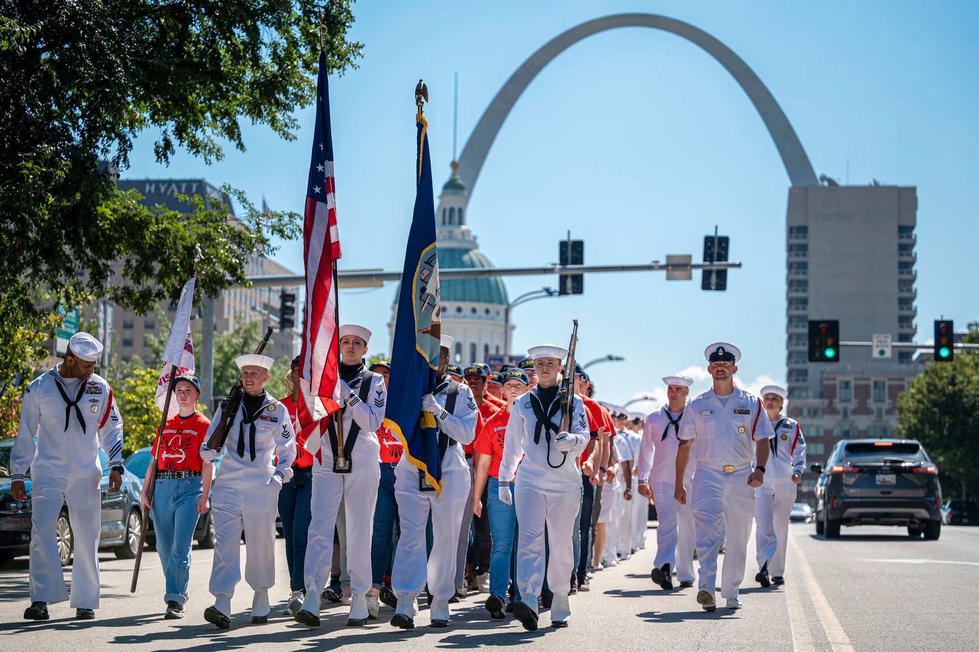 DVIDS - News - 64th Annual Recruit Cardinal Company Enlists at Busch Stadium