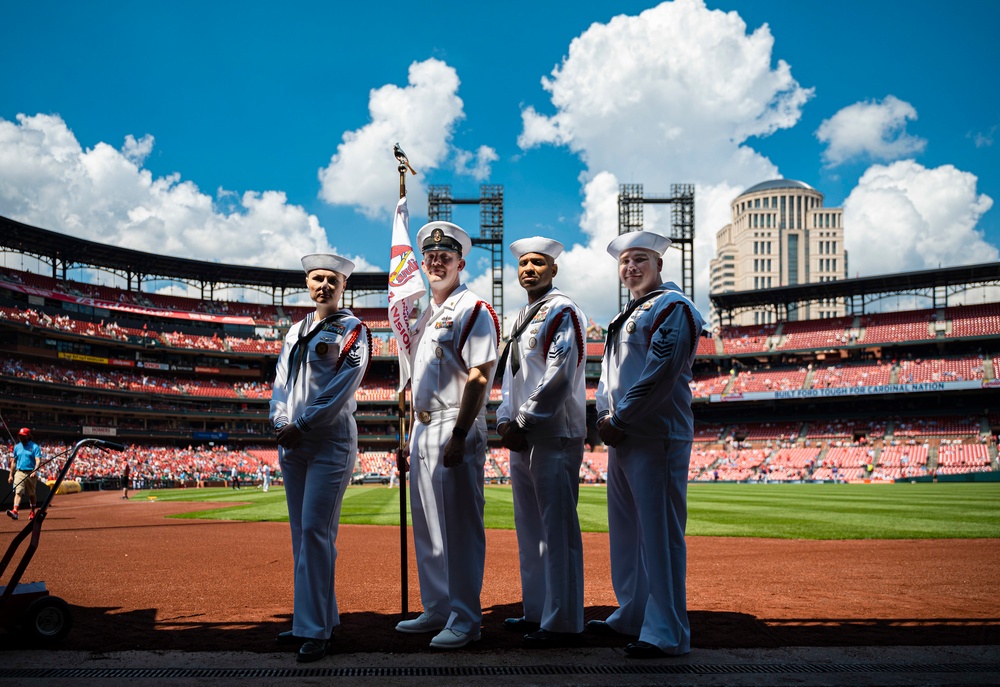 DVIDS - News - 64th Annual Recruit Cardinal Company Enlists at Busch Stadium