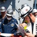 USS Dewey Sailors conduct fire drill with base firefighters