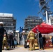 USS Dewey Sailors conduct fire drill with base firefighters