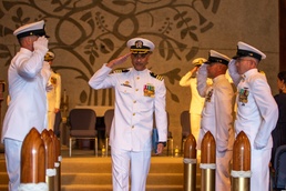 USS Asheville Holds Change-of-Command Ceremony