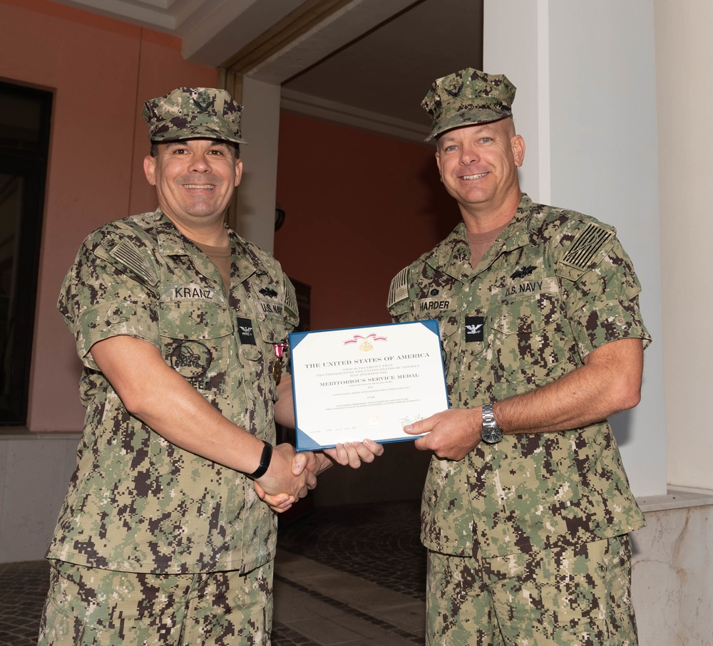 Capt. Jason G. Kranz Receives the Meritorious Service Medal