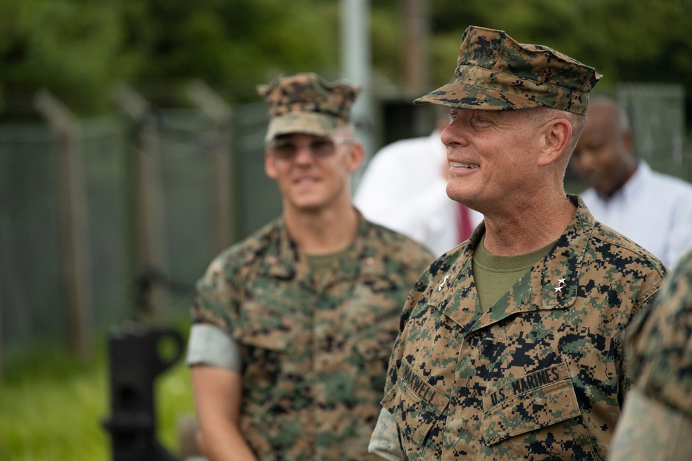 Maj. Gen. David W. Maxwell tours MCAS Futenma