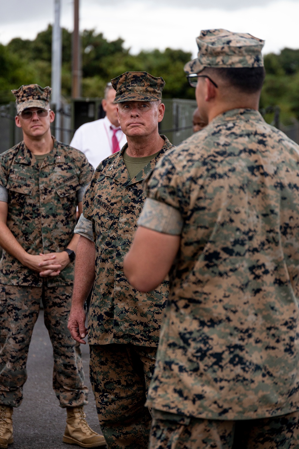 Maj. Gen. David W. Maxwell tours MCAS Futenma