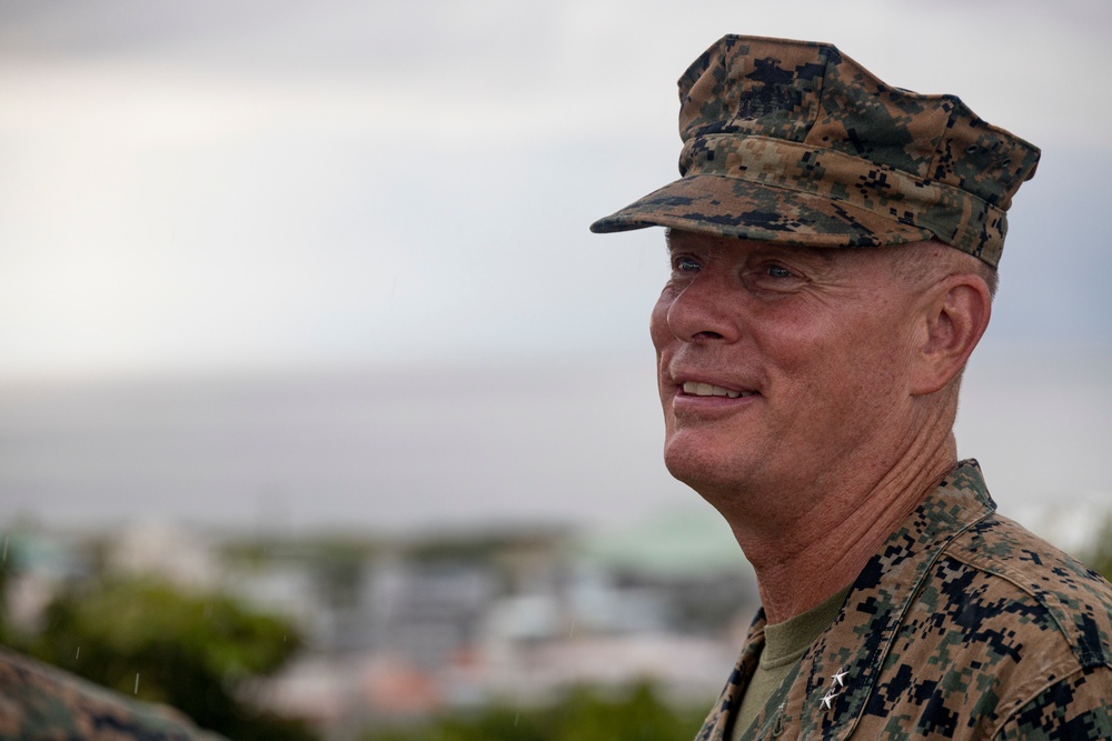 Maj. Gen. David W. Maxwell tours MCAS Futenma