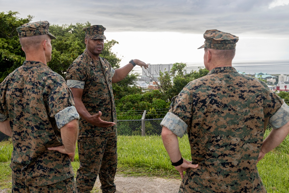 Maj. Gen. David W. Maxwell tours MCAS Futenma