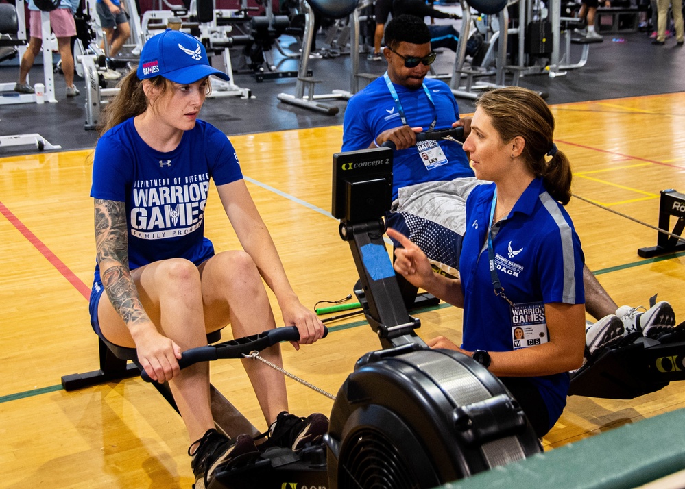 2022 Department of Defense Warrior Games Rowing Practice