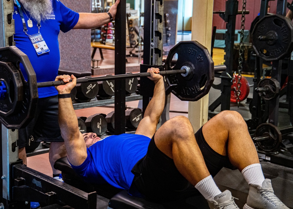 2022 Department of Defense Warrior Games Powerlifting Practice