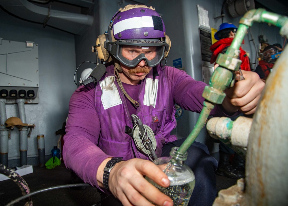 The Harry S. Truman Carrier Strike Group is on a scheduled deployment in the U.S. Naval Forces Europe area of operations, employed by U.S. Sixth Fleet to defend U.S., allied and partner interests.