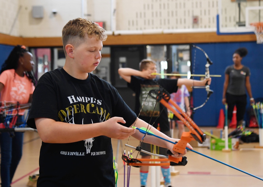Hanscom Youth and Teen Archery Camp held