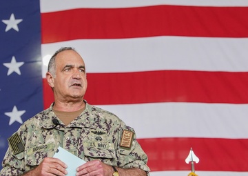 Adm. Charles Richard, U.S. Strategic Command commander Vists Minot Air Force Base