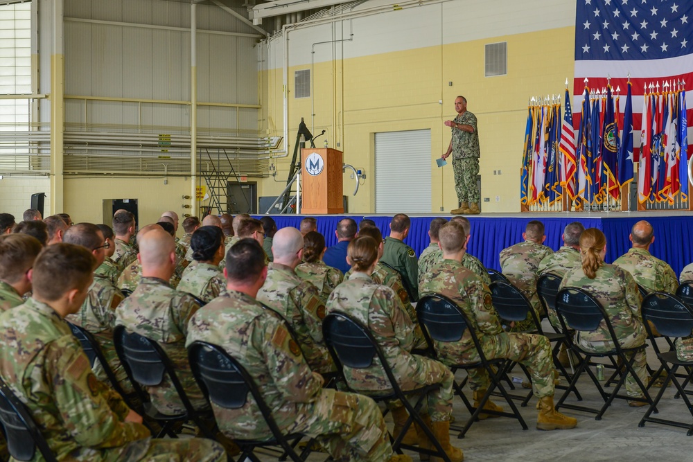 Adm. Charles Richard, U.S. Strategic Command commander Vists Minot Air Force Base