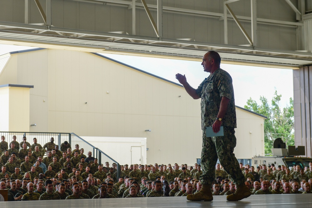 Adm. Charles Richard, U.S. Strategic Command commander Vists Minot Air Force Base