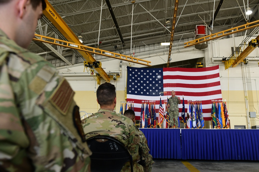 Adm. Charles Richard, U.S. Strategic Command commander Vists Minot Air Force Base