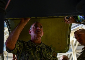 Adm. Charles Richard, United States Strategic Command commander, visits Minot Air Force Base,