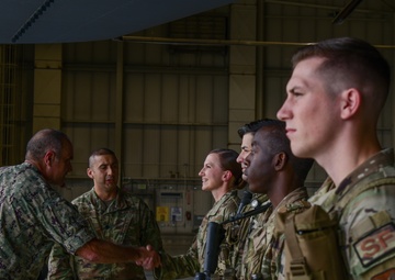 Adm. Charles Richard, United States Strategic Command commander, visits Minot Air Force Base,