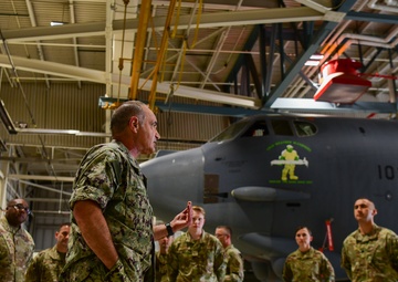 Adm. Charles Richard, United States Strategic Command commander, visits Minot Air Force Base,