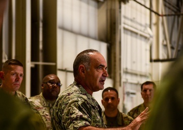Adm. Charles Richard, United States Strategic Command commander, visits Minot Air Force Base,