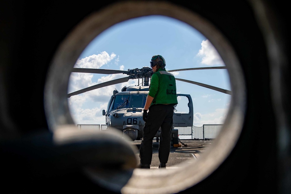 USS Sioux City Sailors Operate in the Mediterranean Sea