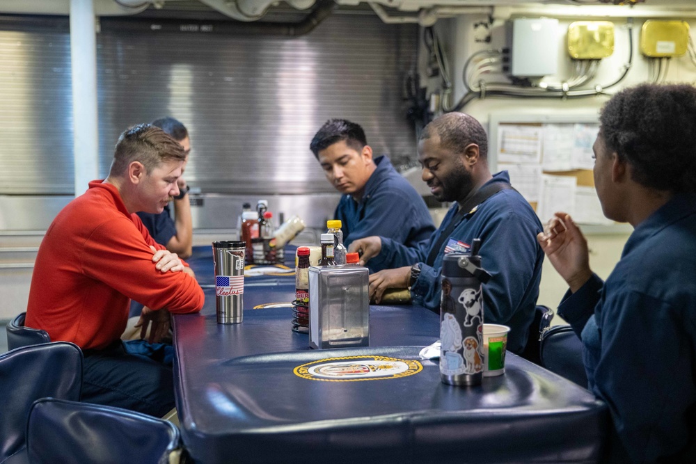 USS Sioux City Sailors Operate in the Mediterranean Sea