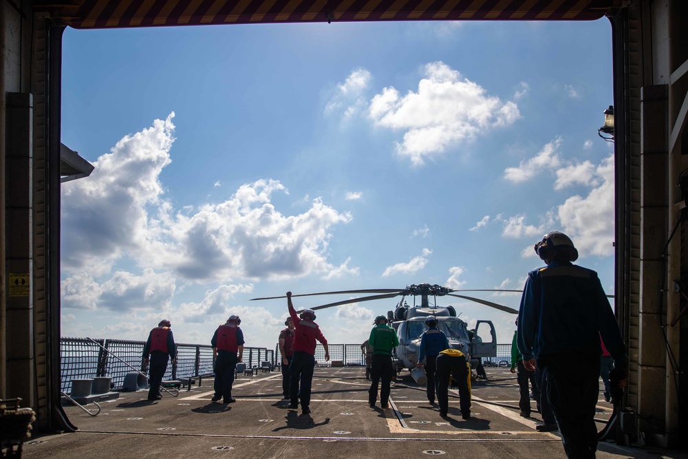 USS Sioux City Sailors Operate in the Mediterranean Sea