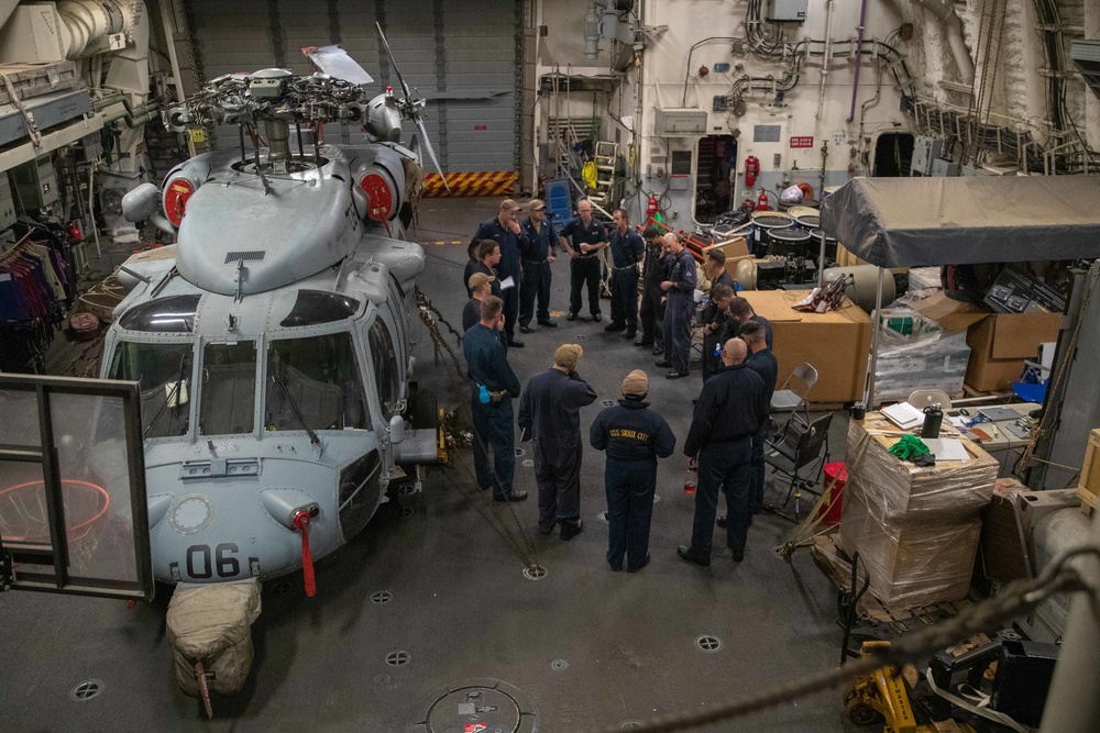 USS Sioux City Sailors Transit the Mediterranean Sea