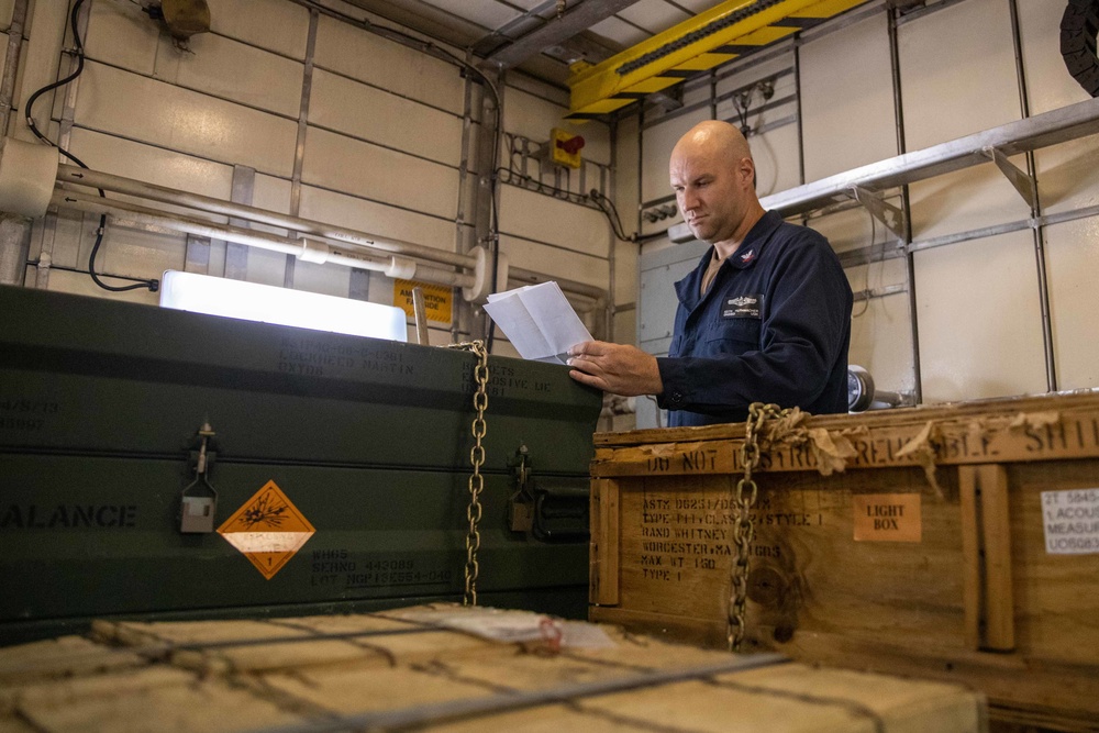 USS Sioux City Sailors Transit the Mediterranean Sea
