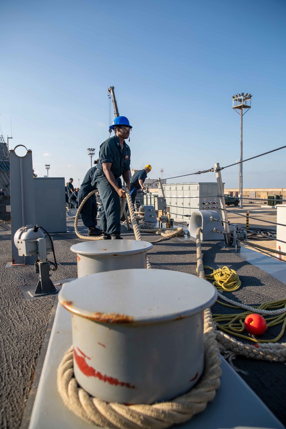 USS Sioux City Refuels in Rota Spain