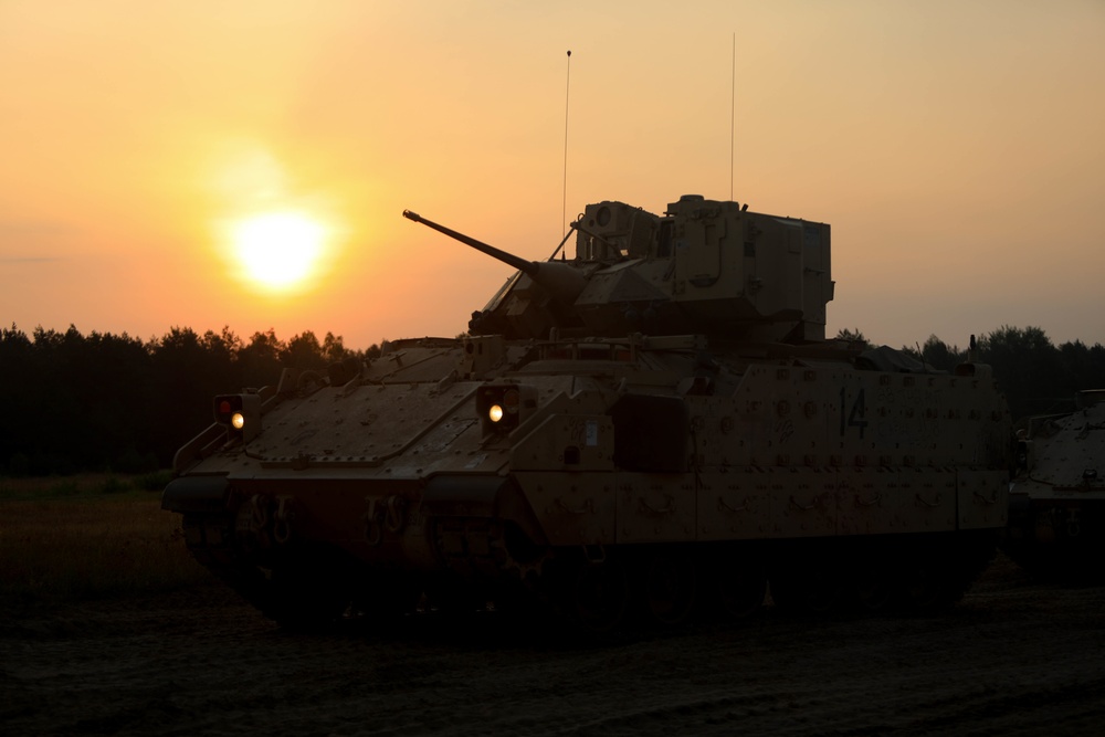 3rd Armored Brigade Combat Team, 1st Cavalry Division, Test Fire Bradley Fighting Vehicles