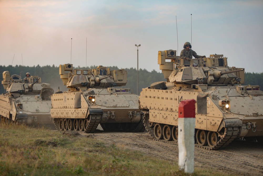 3rd Armored Brigade Combat Team, 1st Cavalry Division, Test Fire Bradley Fighting Vehicles