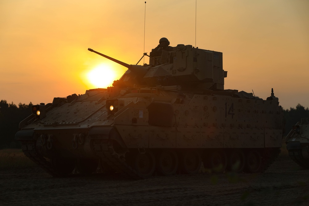 3rd Armored Brigade Combat Team, 1st Cavalry Division, Test Fire Bradley Fighting Vehicles